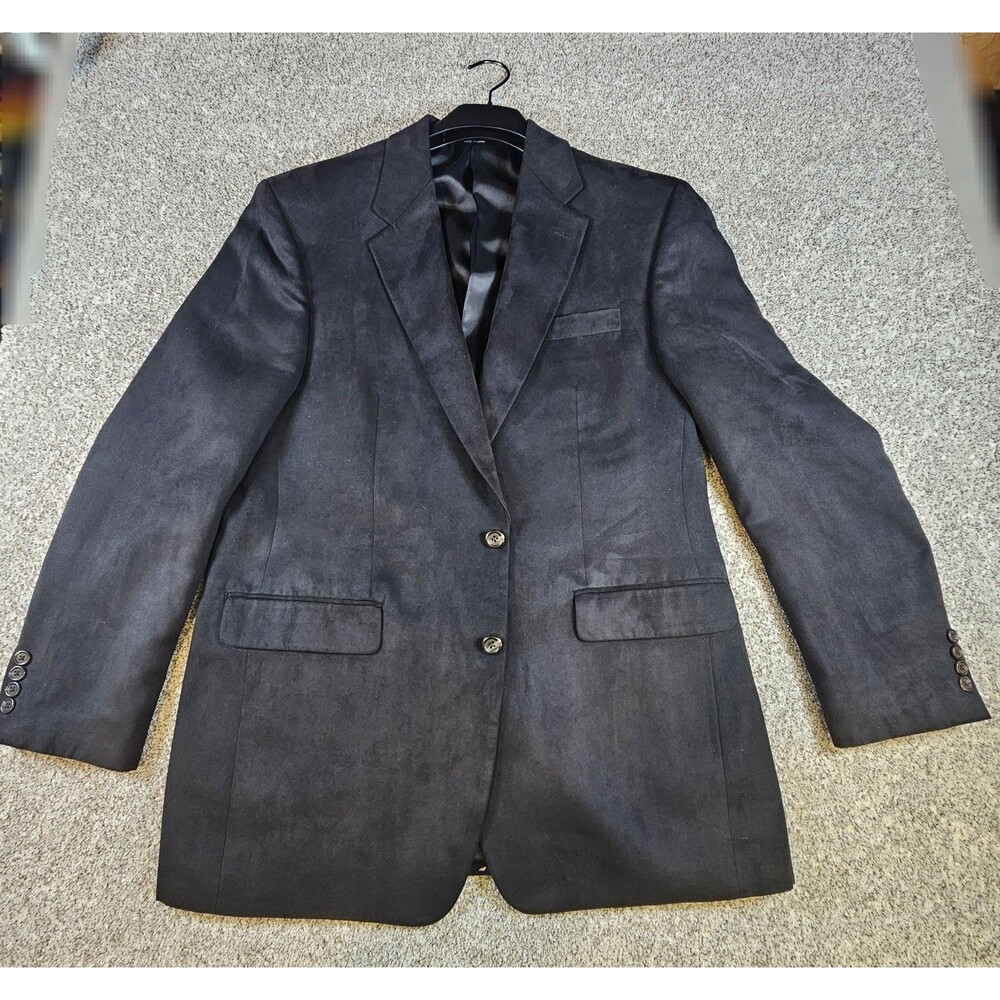 Lauren Ralph Lauren Blazer Suit Jacket 42LBlack 100% Polyester SportCoat Classic